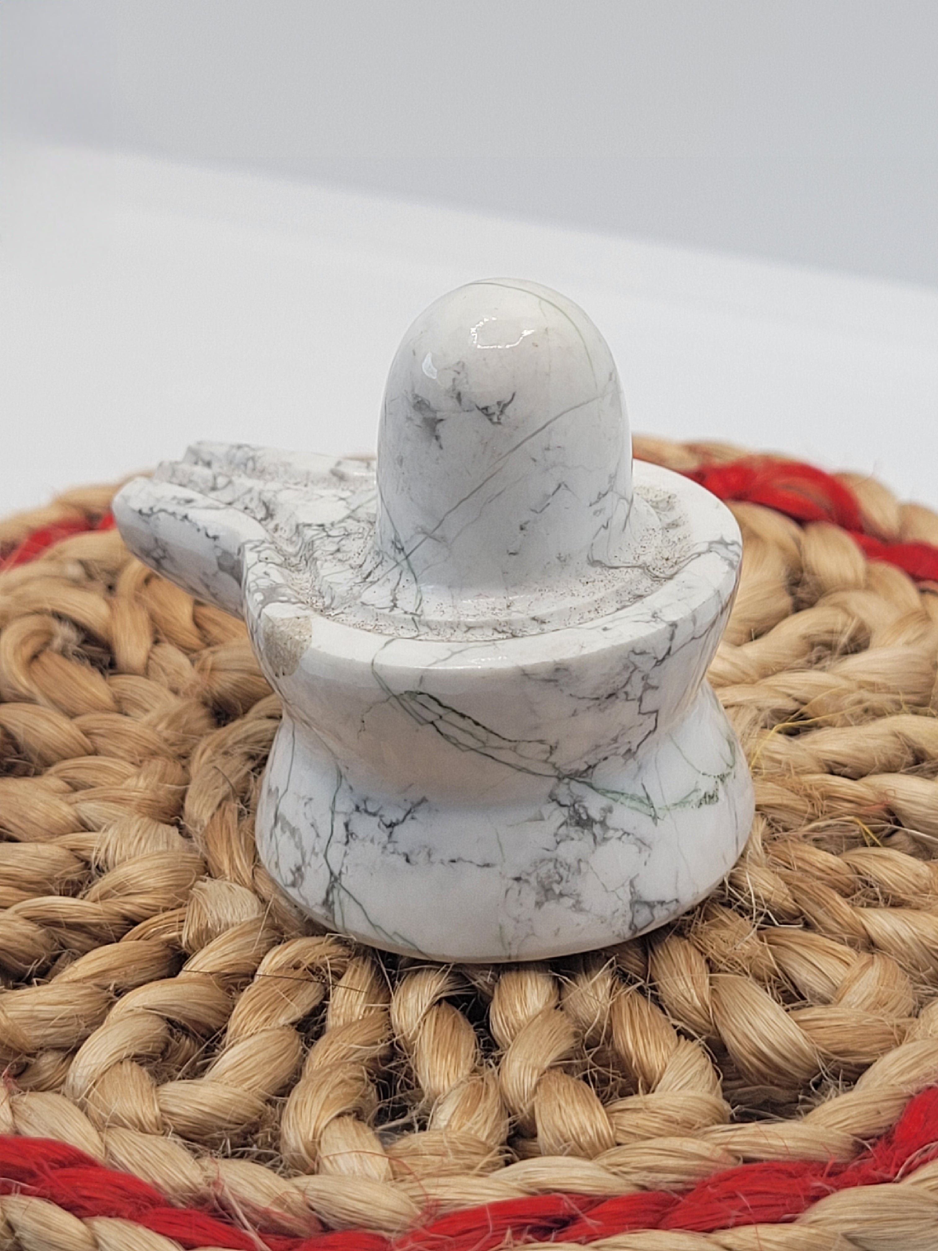 Shiva lingam - white opal